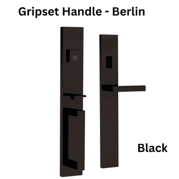 G-U / Ferco Active Berlin Zamac Gripset For Entry Doors - Black